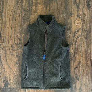 Fuzzy grey vest